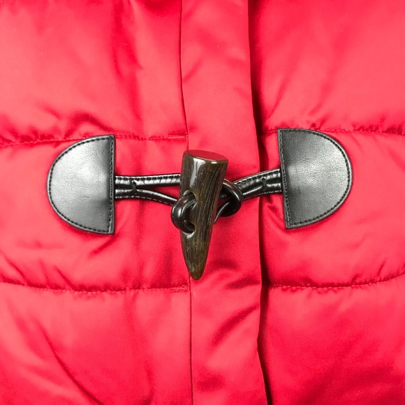 Ralph Lauren Red Black Toggle Sherpa Puffer Vest M - Picture 7 of 8